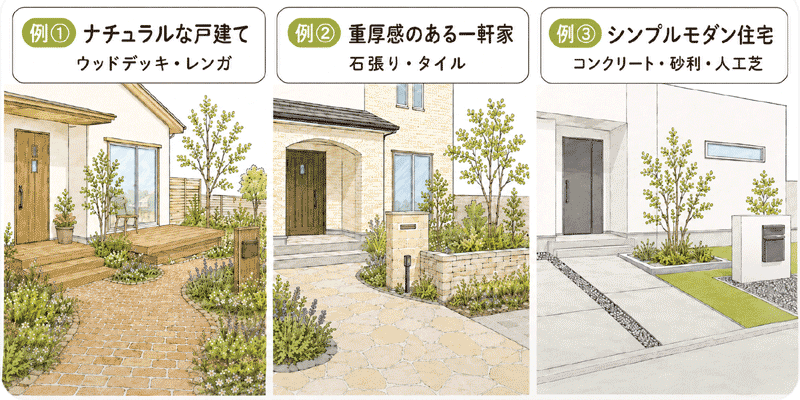 一軒家・戸建ての庭をおしゃれに見せる雑草対策の考え方~家の外観に合わせてデザインする~おしゃれな雑草対策|外構・エクステリアを美しく整える雑草が生えないお庭づくり