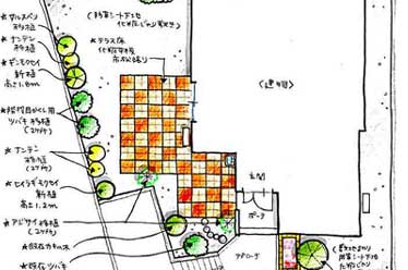 神奈川県 横浜市 タイル貼り 雑草対策 植栽目隠し施工事例