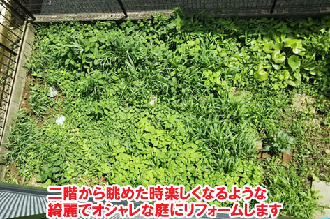 神奈川県 横浜市  土の庭をどうにかしたい　砂利の庭をおしゃれに